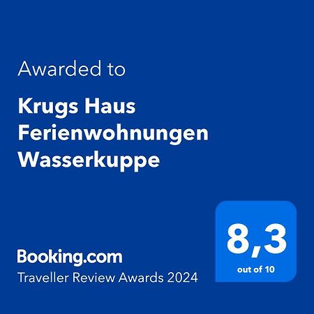 Krugs Haus Ferienwohnungen Wasserkuppe Ebersburg Eksteriør bilde